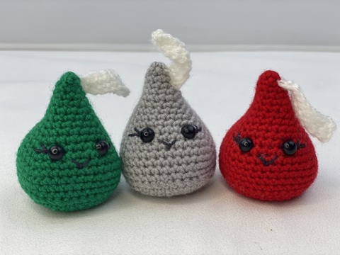 Crochet Candy Pattern, Amigurumi Hershey KISSES, Valentine's Day Gift Idea,