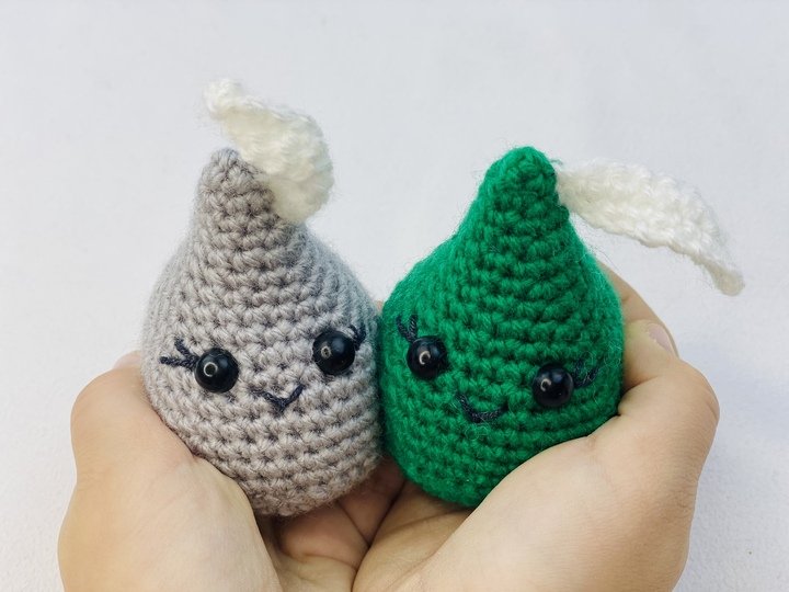 Crochet Candy Pattern, Amigurumi Hershey KISSES, Valentine's Day Gift Idea,