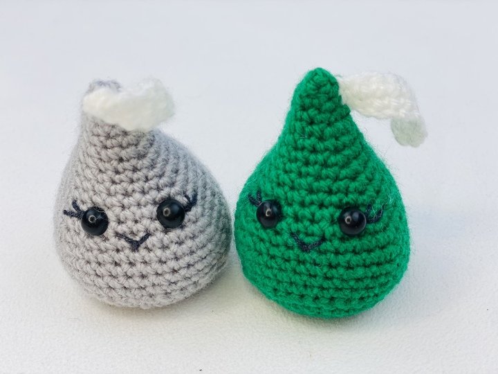 Crochet Candy Pattern, Amigurumi Hershey KISSES, Valentine's Day Gift Idea,