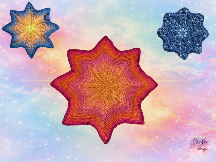 Traumstern-Häkelanleitung für eine Decke