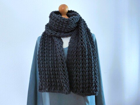 Häkelanleitung Schal „Hildegard“ – zeitlos, kuschelig & unisex