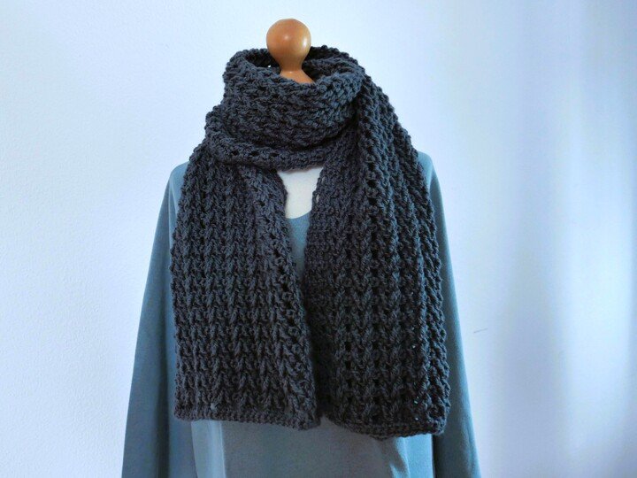 Häkelanleitung Schal „Hildegard“ – zeitlos, kuschelig & unisex