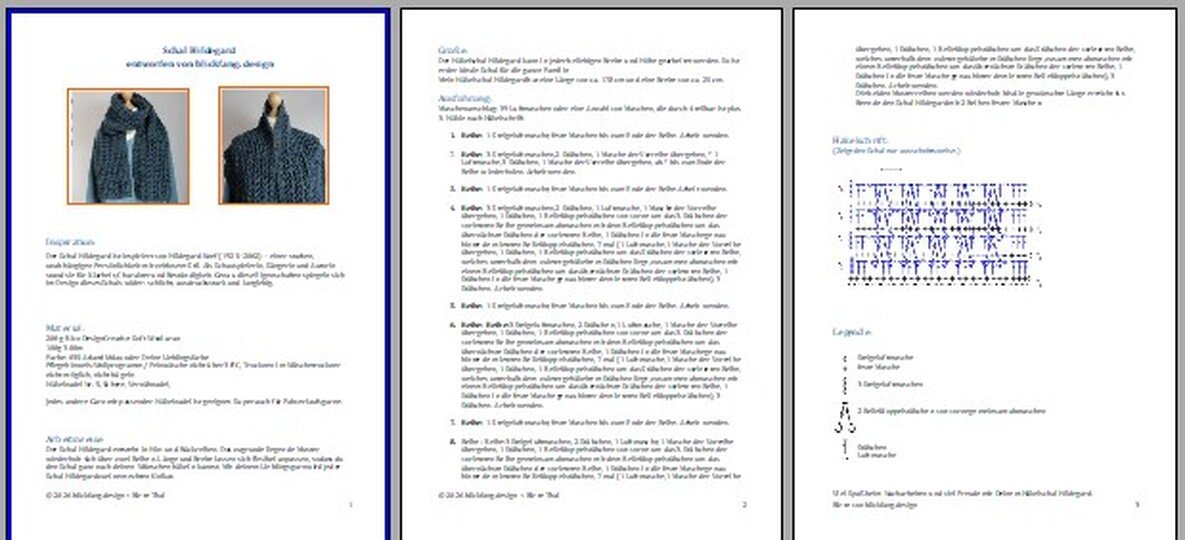 Häkelanleitung Schal „Hildegard“ – zeitlos, kuschelig & unisex