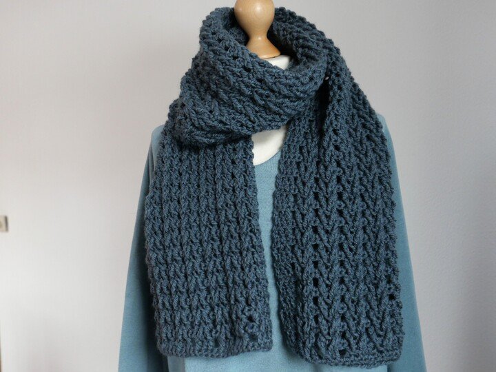 Häkelanleitung Schal „Hildegard“ – zeitlos, kuschelig & unisex