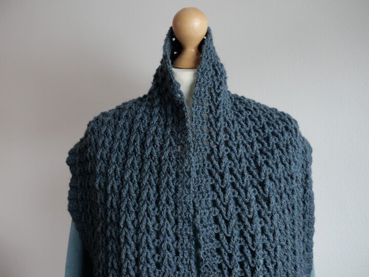 Häkelanleitung Schal „Hildegard“ – zeitlos, kuschelig & unisex