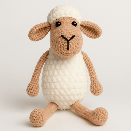 Amigurumi Sheep Pattern PDF Tutorial – Crochet Plush Lamb Toy (Digital Down