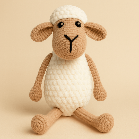 Amigurumi Sheep Pattern PDF Tutorial – Crochet Plush Lamb Toy (Digital Down
