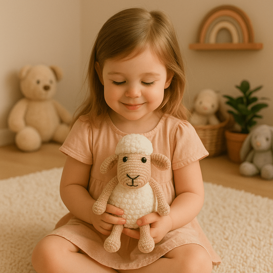 Amigurumi Sheep Pattern PDF Tutorial – Crochet Plush Lamb Toy (Digital Down