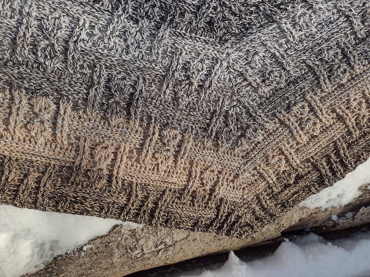 Häkelanleitung flaches Dreieckstuch "Himera"