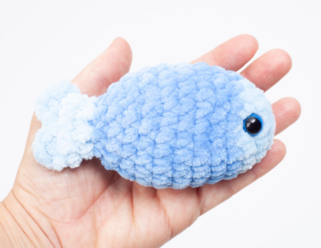 No sew fish crochet pattern, easy crochet fish pattern, amigurumi fish - Image 3