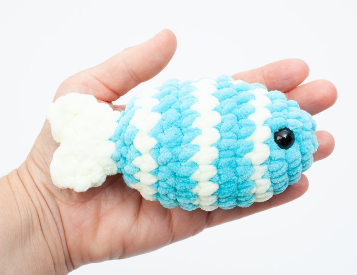 Amigurumi Fisch – Häkelanleitung ohne Nähen