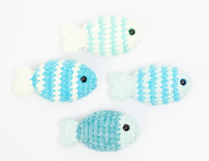 Amigurumi Fisch – Häkelanleitung ohne Nähen