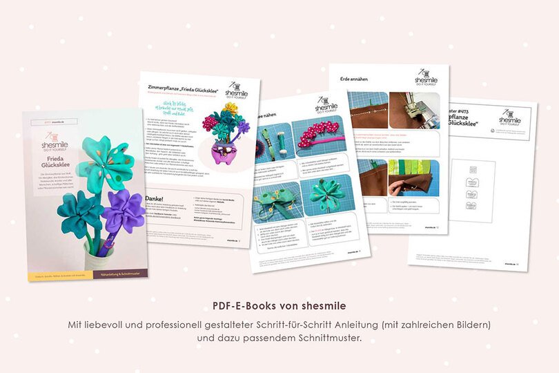 Zimmerpflanze "Frieda Glücksklee" (Nähanleitung und Schnittmuster)