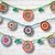 Crochet Pattern Flower Garland Bunting, Spring Floral Decor, PDF tutorial