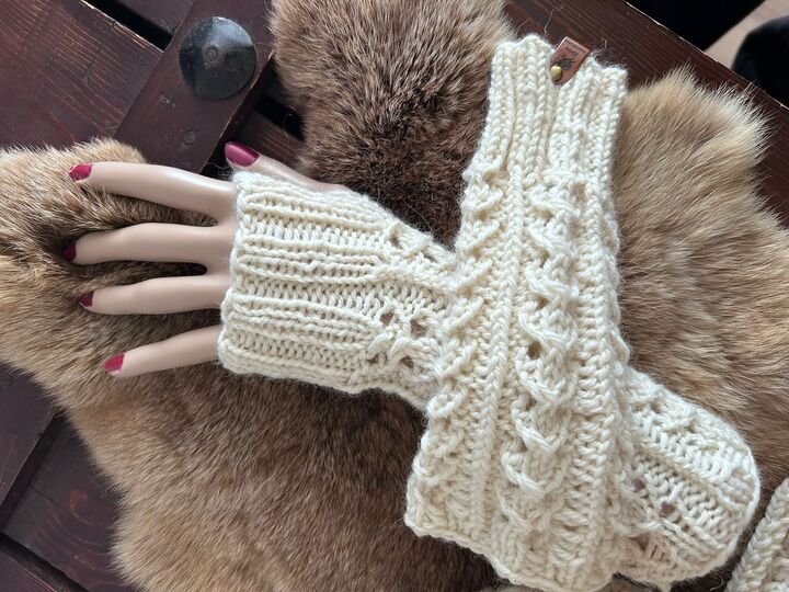 Strickanleitung SET Beanie, Stulpen und Schal Einheitsgröße