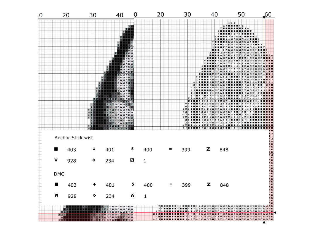 Kreuzstichvorlage Husky Snorre für kreative Hundeliebhaber:innen, PDF u PNG - Bild 4