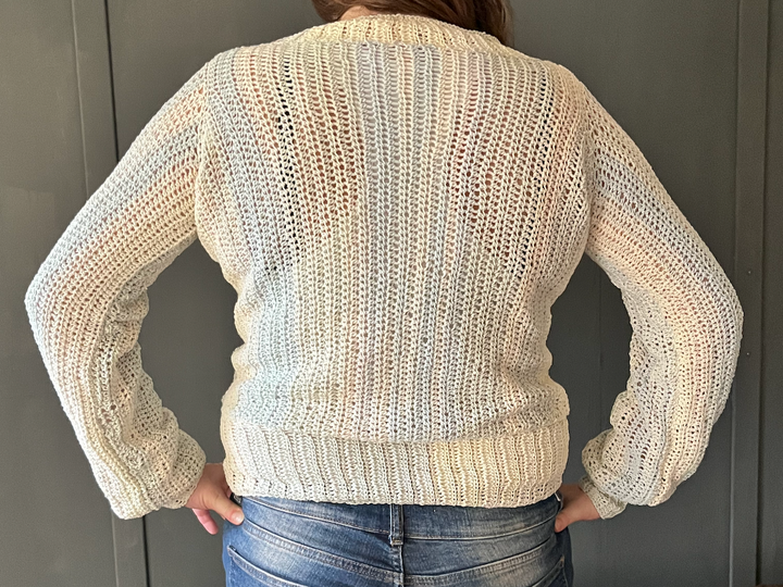 Crochet Pattern Sweater "Coastal Mist"