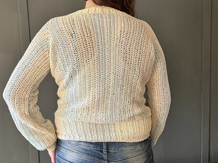 Crochet Pattern Sweater "Coastal Mist"