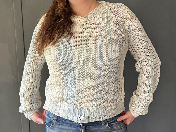 Crochet Pattern Sweater "Coastal Mist"