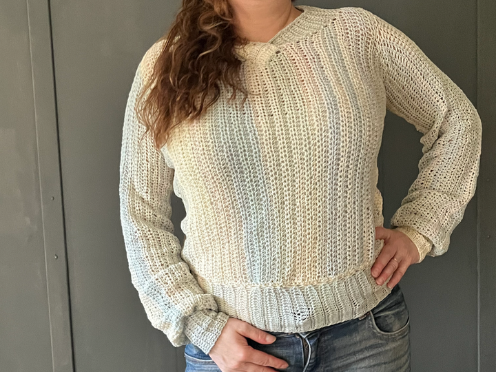 Crochet Pattern Sweater "Coastal Mist"