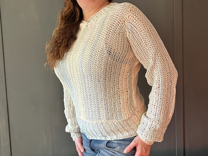 Crochet Pattern Sweater "Coastal Mist"