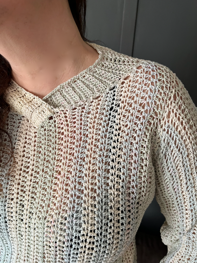 Crochet Pattern Sweater "Coastal Mist"