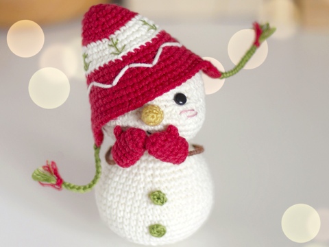 Frecher Schneemann – Amigurumi Häkelanleitung (PDF)