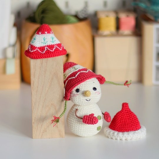 Frecher Schneemann – Amigurumi Häkelanleitung (PDF)