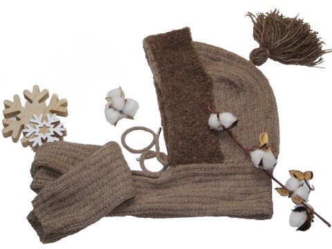 Hooded scarf Chilly Day No. 011