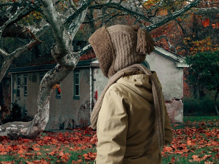 Hooded scarf Chilly Day No. 011