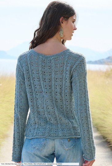 Cardigan in Blau-Grau