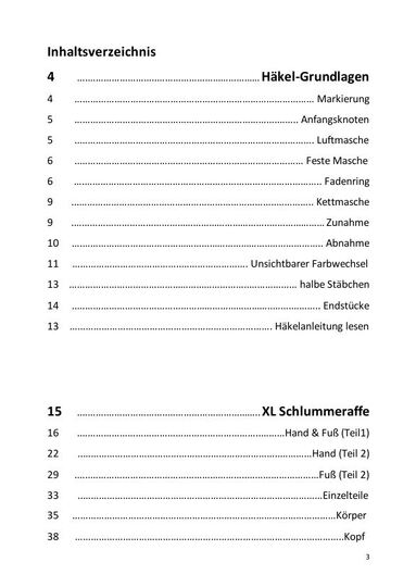 XL Schlummeraffe – große Amigurumi Häkelanleitung (PDF) | Deutsch | ca. 90