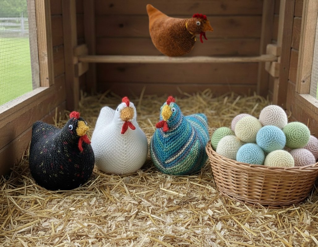 Strickanleitung Kuschelhuhn "Helga"