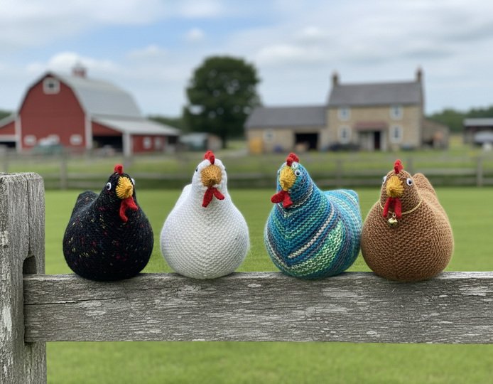 Strickanleitung Kuschelhuhn "Helga"