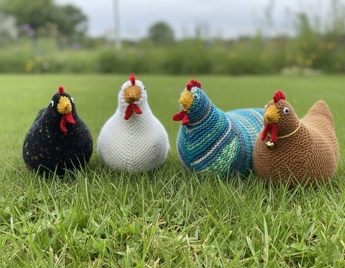 Strickanleitung Kuschelhuhn "Helga"