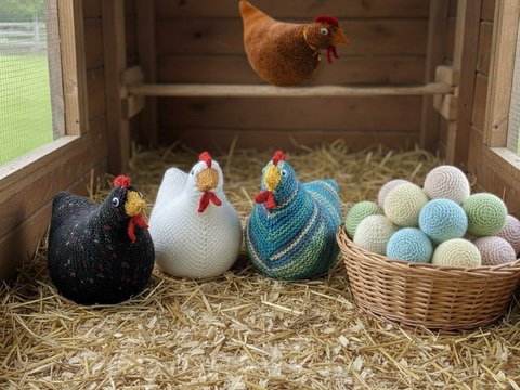 Strickanleitung Kuschelhuhn "Helga"