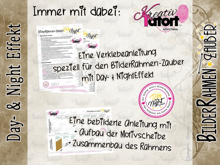 Plottdatei - BilderRahmen-Zauber (Day- & NightEffekt) - ...Schmetterlinge