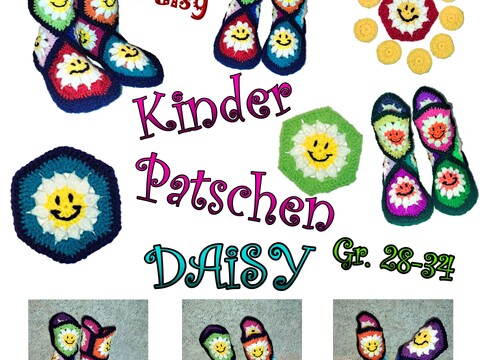 KINDER-PATSCHEN * HAUSSCHUHE * DAISY