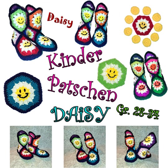 KINDER-PATSCHEN * HAUSSCHUHE * DAISY
