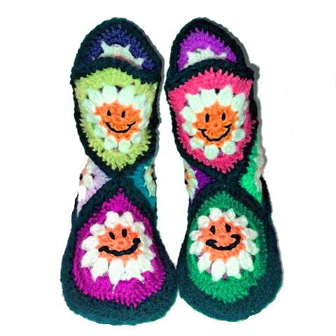 CROCHET PATTERN * KIDS SLiPPERS * DAISY * - Image 5