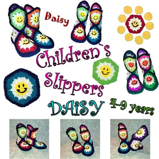 KINDER-PATSCHEN * HAUSSCHUHE * DAISY