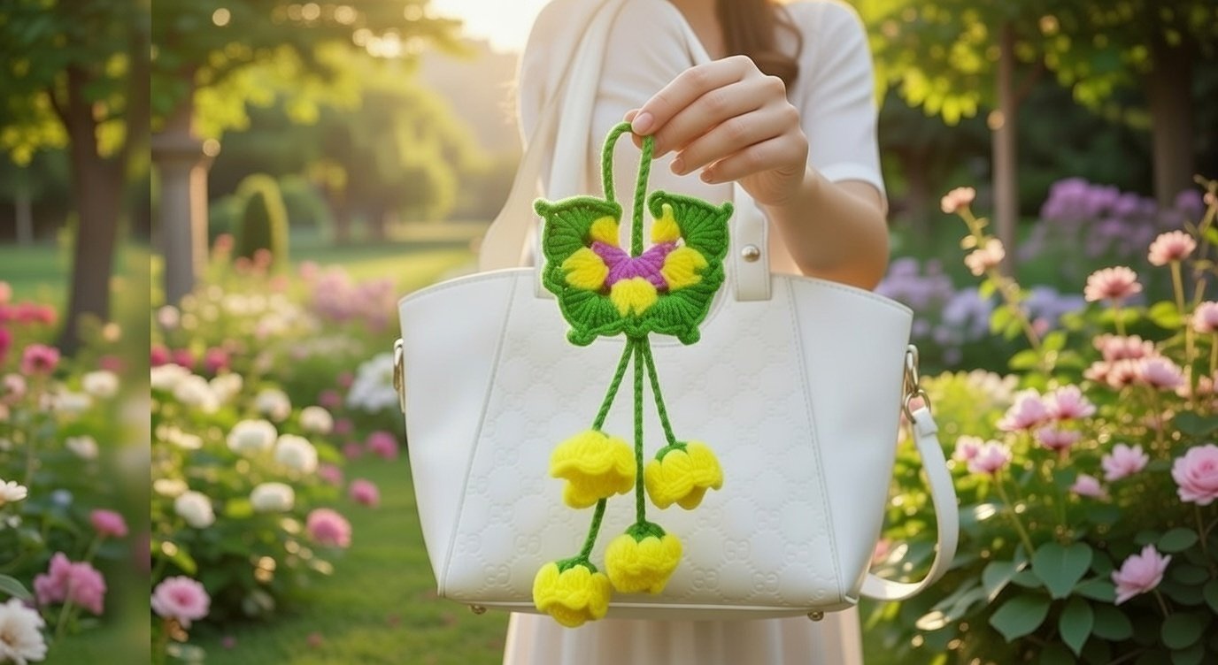 Butterfly & Flower Charm Bag Crochet Pattern – PDF + Video - Image 12