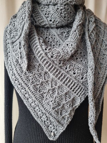 Häkelanleitung Asymmetrisches Tuch Sorella No 2