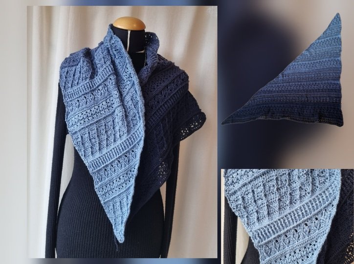 Häkelanleitung Asymmetrisches Tuch Sorella No 2