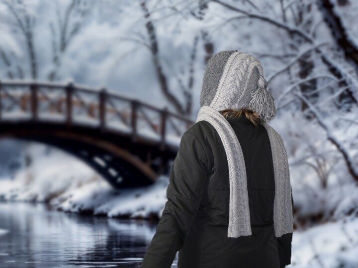 Hooded scarf The Outdoors No. 012