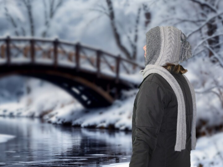 Hooded scarf The Outdoors No. 012