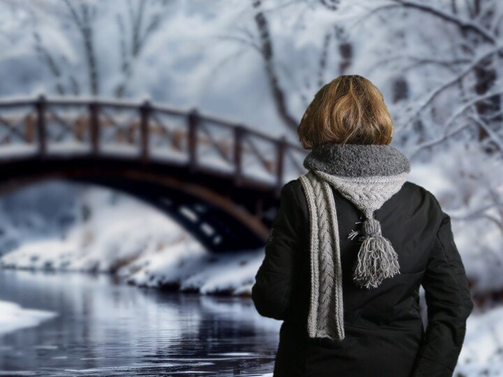 Hooded scarf The Outdoors No. 012