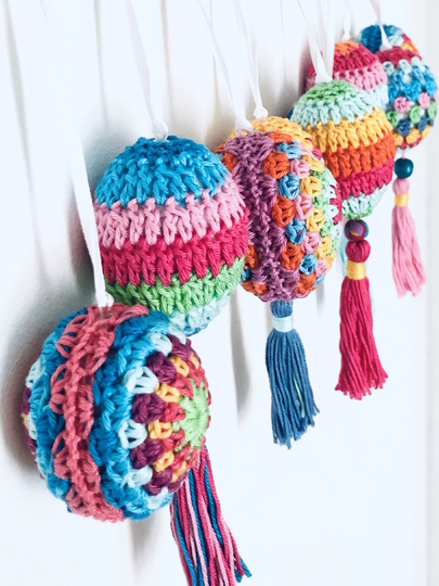 Crochet Pattern Boho Easter Eggs, Cute Decoration for Easter, 3 designs PDF