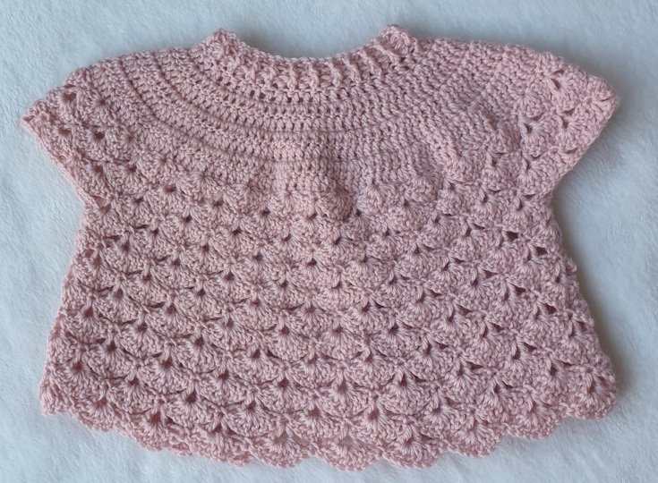 Anleitung für Baby- und Puppenjäckchen Anja Größe 0 – 24 Monate