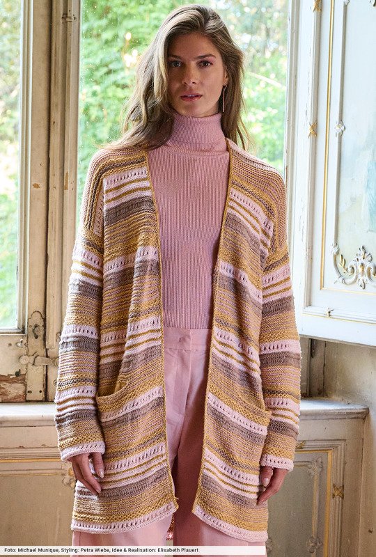 Gestreifte Longjacke - Bild 3